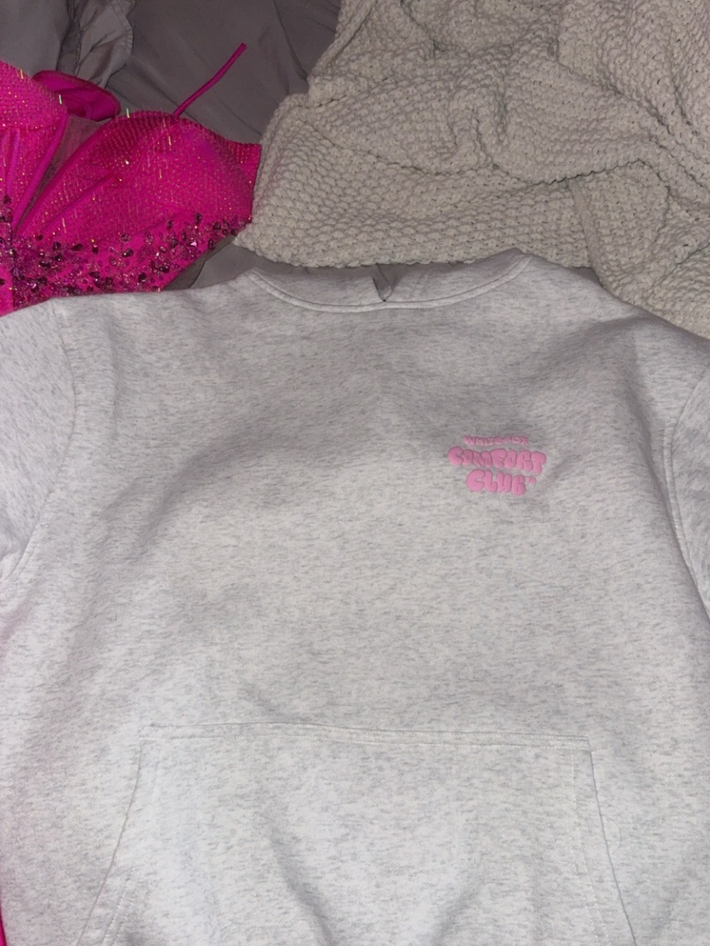 White fox hoodie